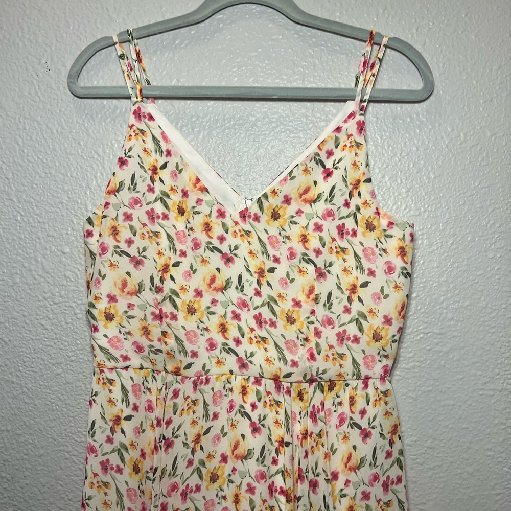 Romeo & Juliet Couture Floral Handkerchief Hem Slip Dress - Picture 8 of 14